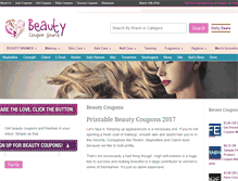 Tablet Screenshot of beautycouponsource.com